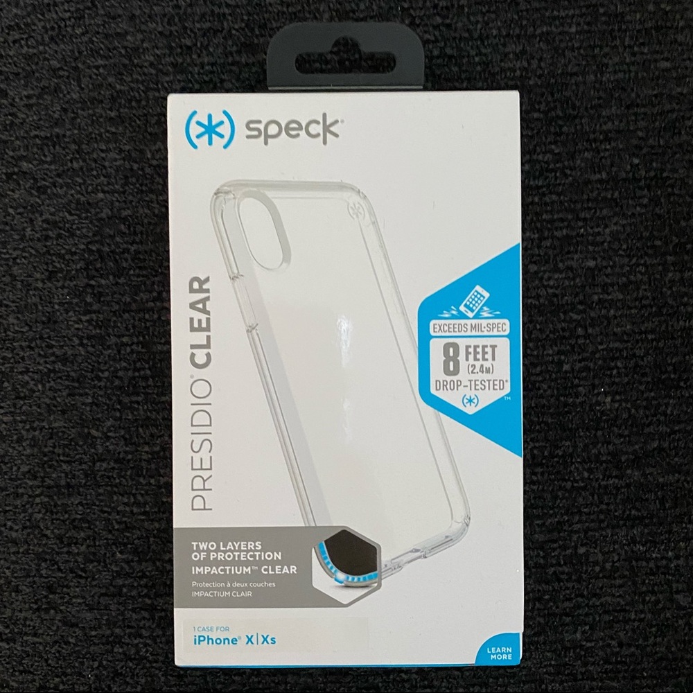 Speck Presido Clear iPhone X/Xs phone case